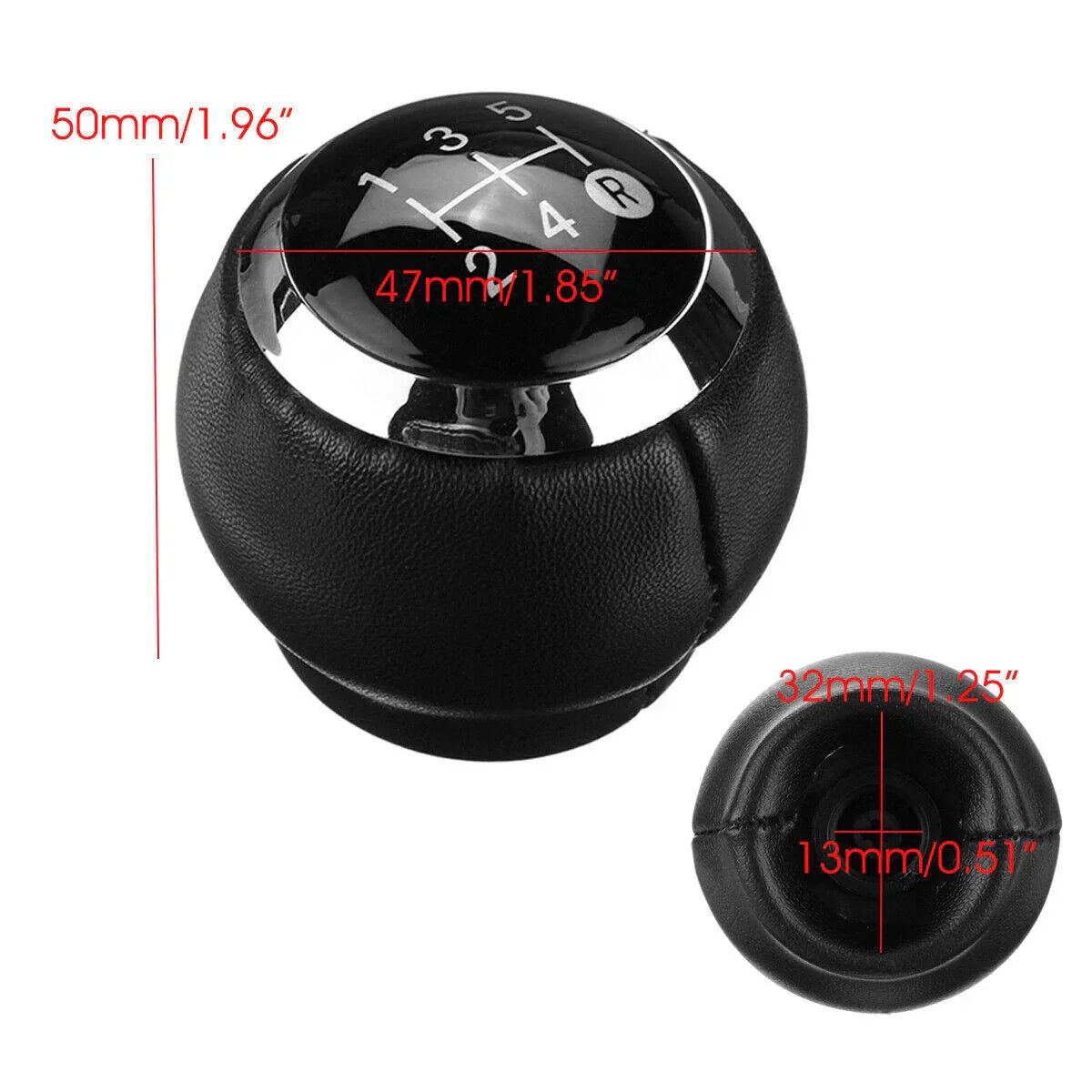 Leather Gear Shift Knob 1x 5/6 Speed for Toyota Corolla Auris Yaris Avensis