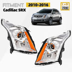 Halogen Headlight Set for Cadillac SRX (2010–2016) - Left & Right Pair
