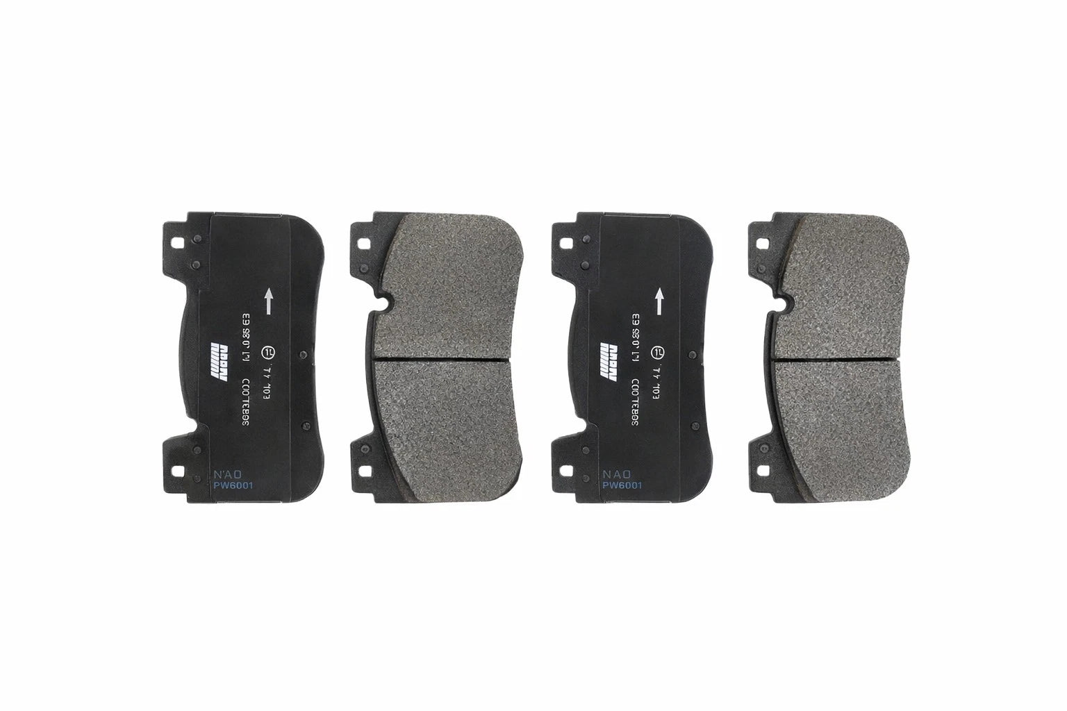 Set of 4 Front Disc Brake Pads for BMW X6, X5, M5 (2010–2019) 34107886853