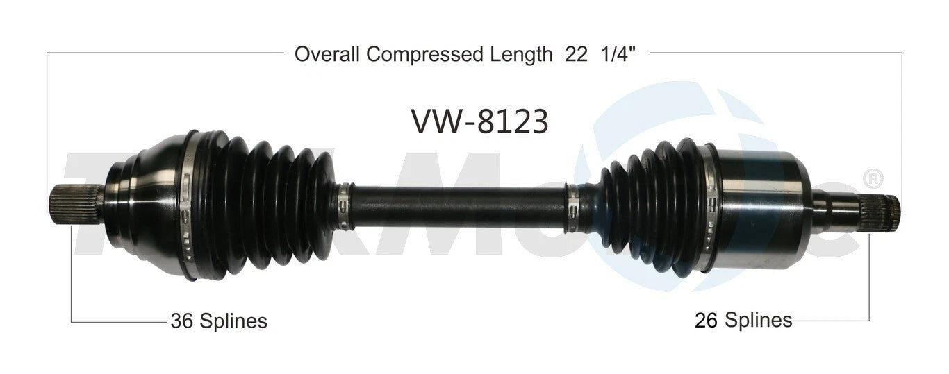 SurTrack CV Axle Shaft for Volkswagen (VW) (2000–2005)