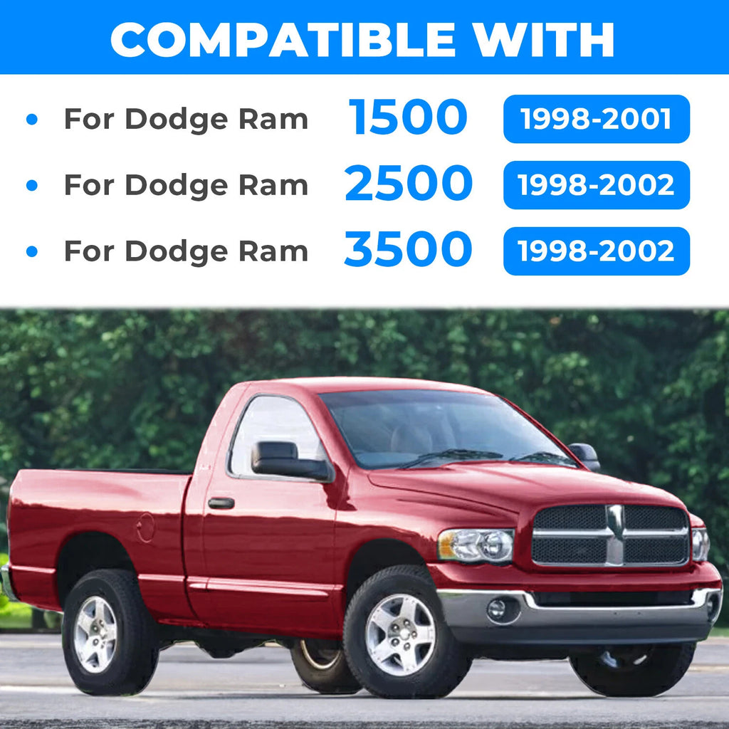 Dash Bezel & Dashboard Cover Overlay for Dodge Ram 1500/2500/3500 (1998–2002)