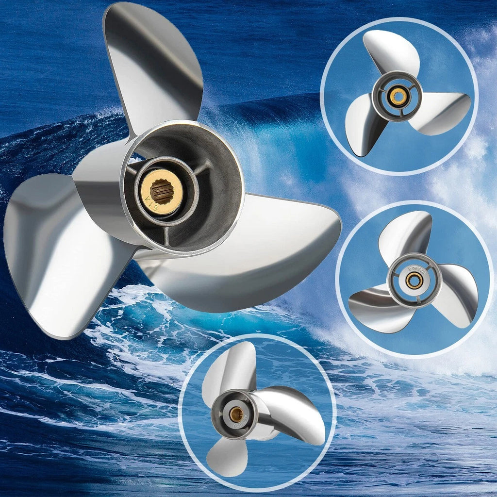 Stainless Steel Propeller for Yamaha 150-300HP (15 Spline, RH)