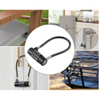 Zinc Alloy Password Lock with Steel Cable for Gym Lockers (2023)