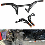 Front & Rear Engine Guard Crash Bar for Harley Softail FXST