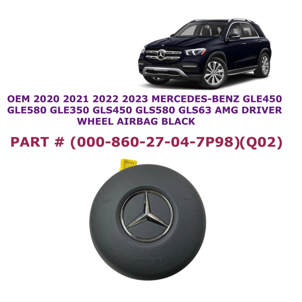 Driver Wheel Airbag for Mercedes-Benz GLE GLS (2020–2023) 000-860-27-04-7P98 Q02