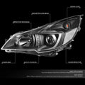 Projector Headlights for Subaru Outback/Legacy (2010–2014) - Black Housing