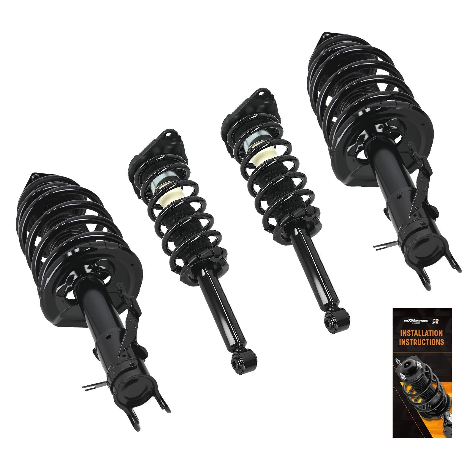 Set of 2 Front Rear Struts Assembly for Nissan Sentra (2004–2006)