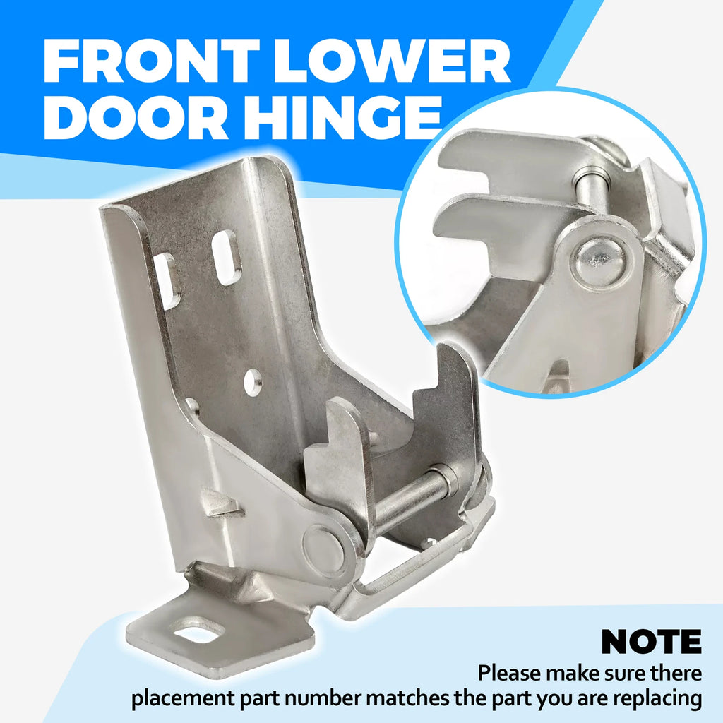 Set of 2 Lower Front Door Hinges for Dodge Ram 1500 2500 (1996–2002)