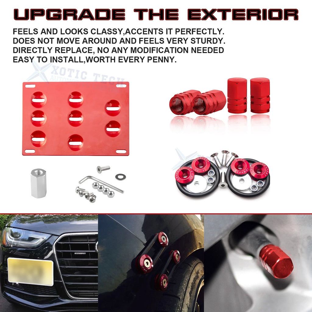Red Tow Hook License Plate for Audi TT (2006-2014)