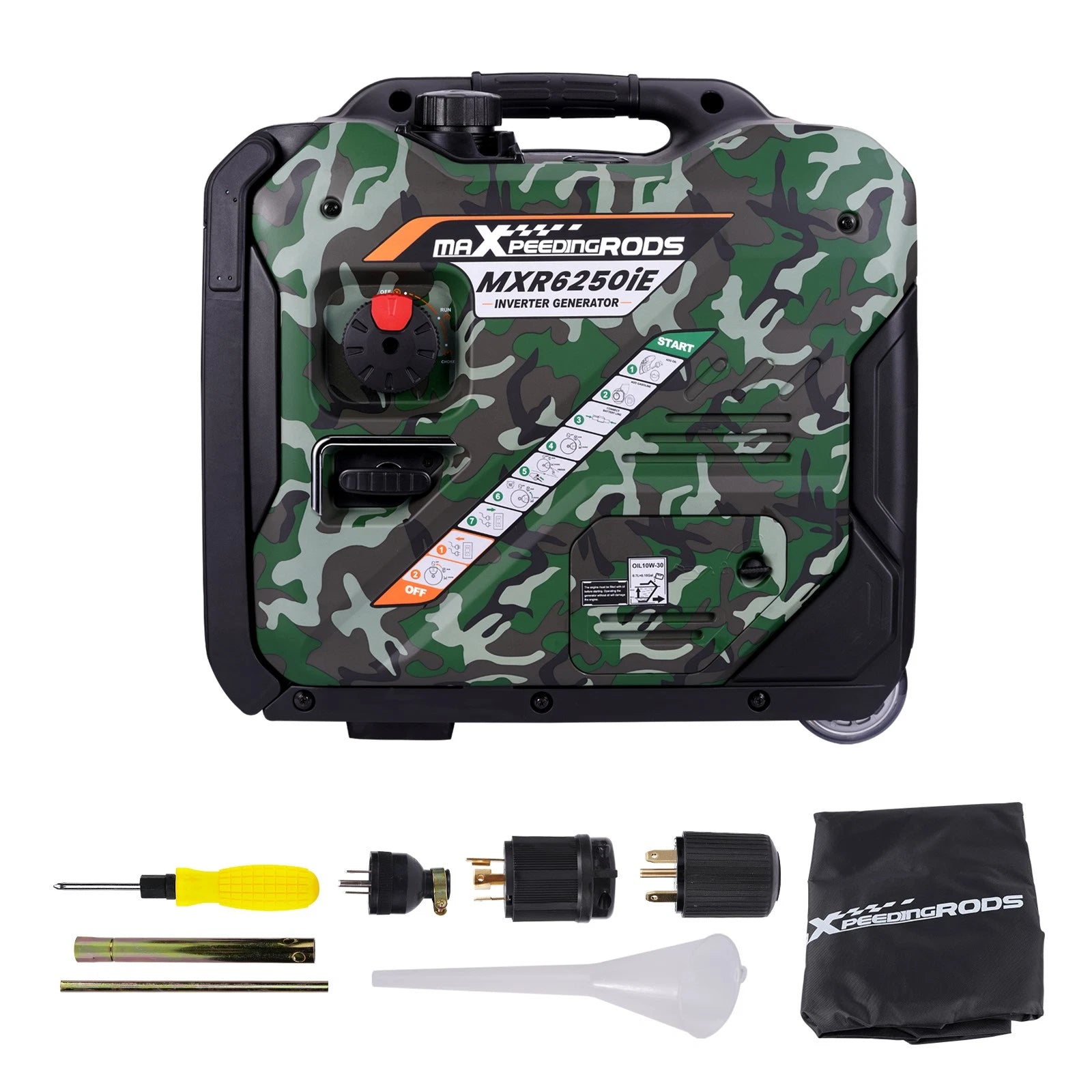 Portable Inverter Generator 5500W Max 5000W with CO Alert