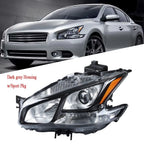 Headlight Assembly for Nissan Maxima (2009–2014) HID Dark Gray Left