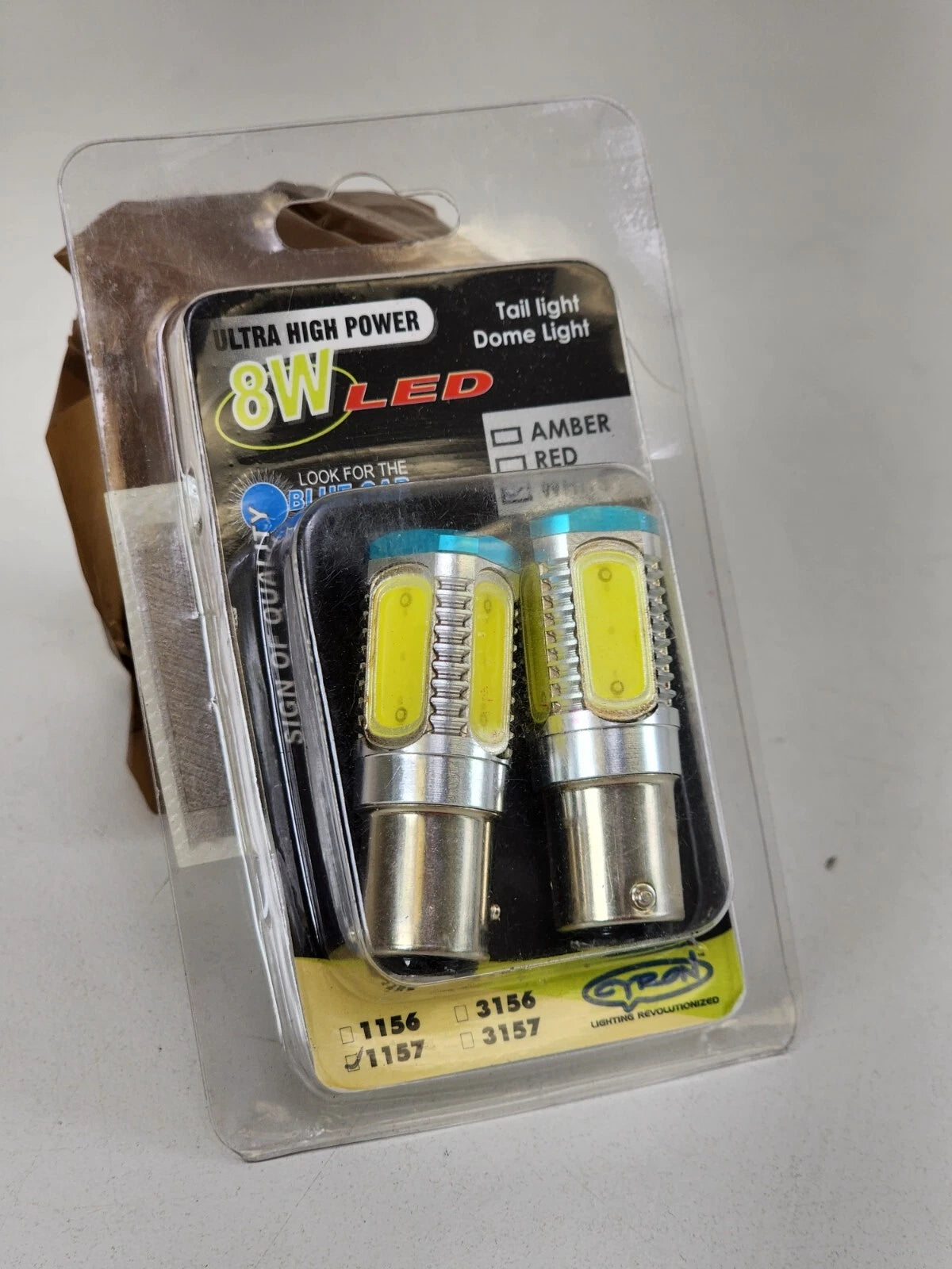 8W LED 1157 White Bulb for Harley (AB1156H2-W)
