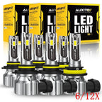 6X 9005+9006+H11 Combo LED Headlight for High/Low Beam (40000LM)