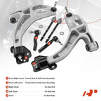 6X Front Control Arm with Ball Joint & Tie Rod for Ford Lincoln Mercury