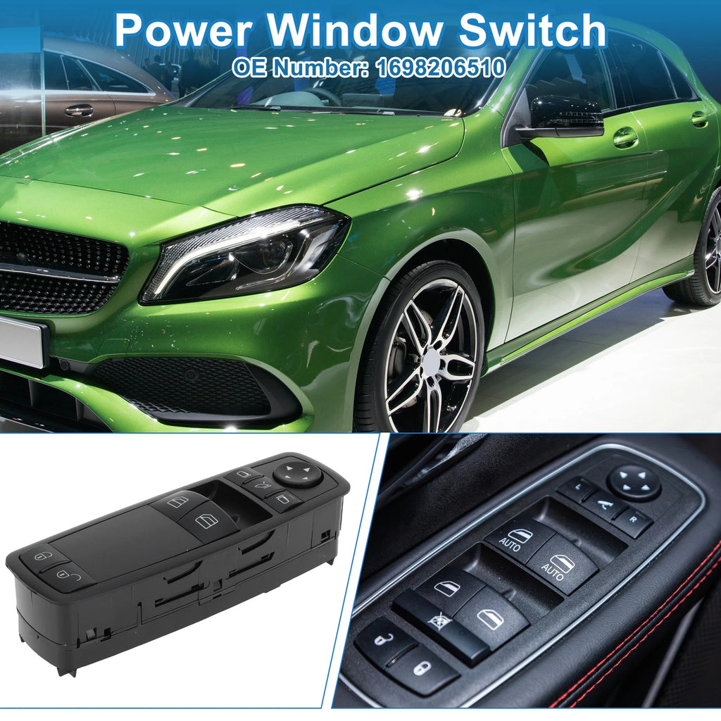 Power Window Switch for Mercedes-Benz A160 (2004–2012) No. 1698206510