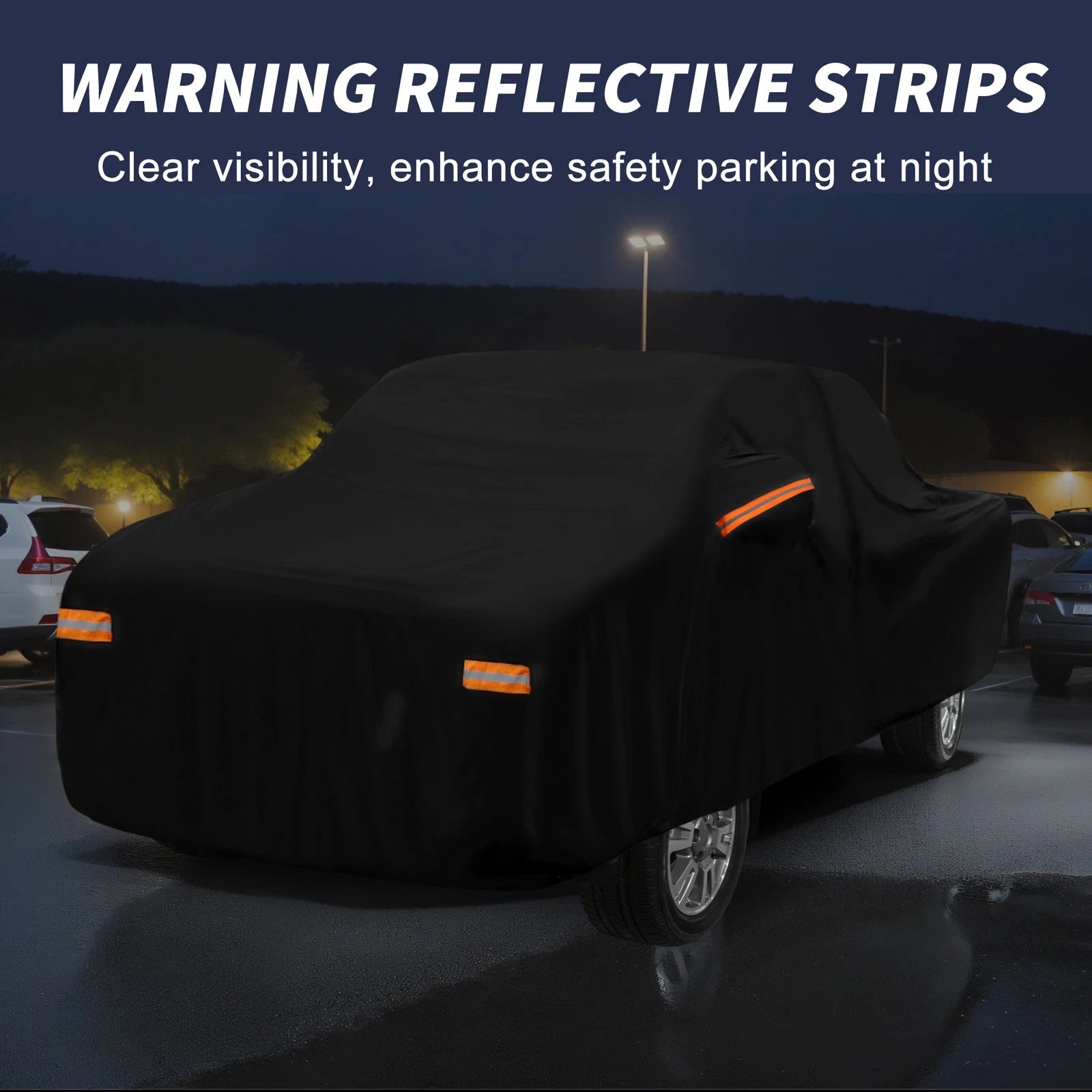 Waterproof Car Cover with Driver Door Zipper for Toyota Tacoma 