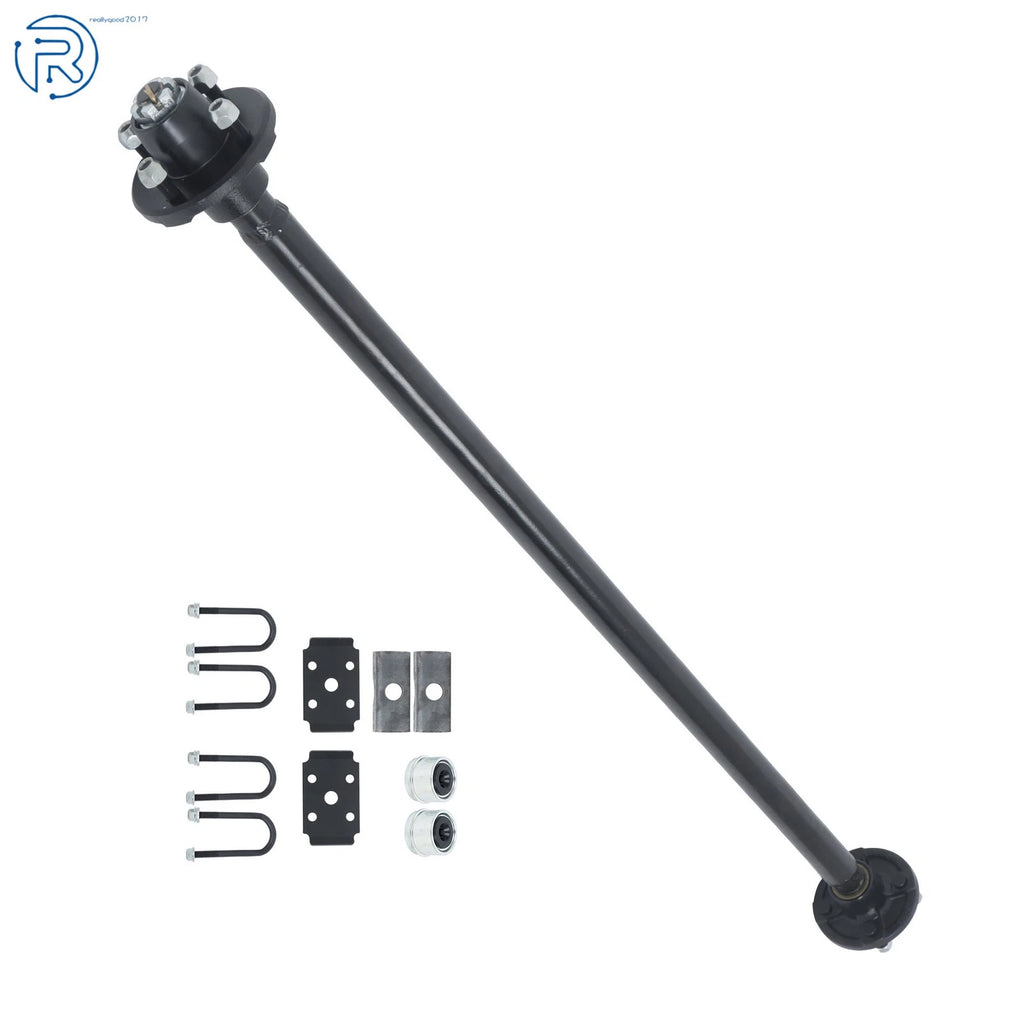 2000 lbs Trailer Axle for Boat RV 4 Lug 54" Hub Face with U-Bolt Kit