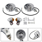 Headlight Lamp Spotlight for Motorcycle (Universal, Chrome)