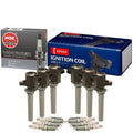 Set of 6 Ignition Coils & 6 NGK V-Power Spark Plugs for Ford Mazda Mercury V6