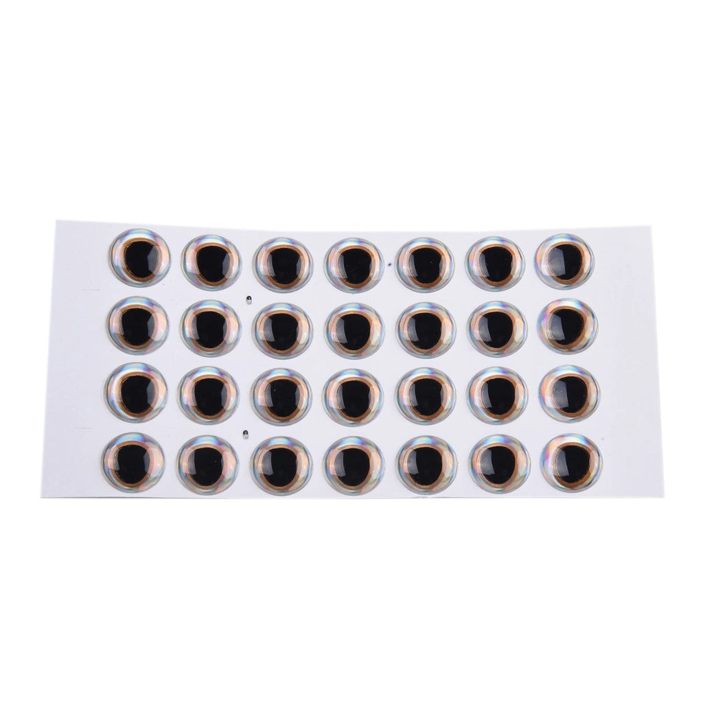 3D Holographic Fishing Lure Eyes Stickers 10mm 12mm
