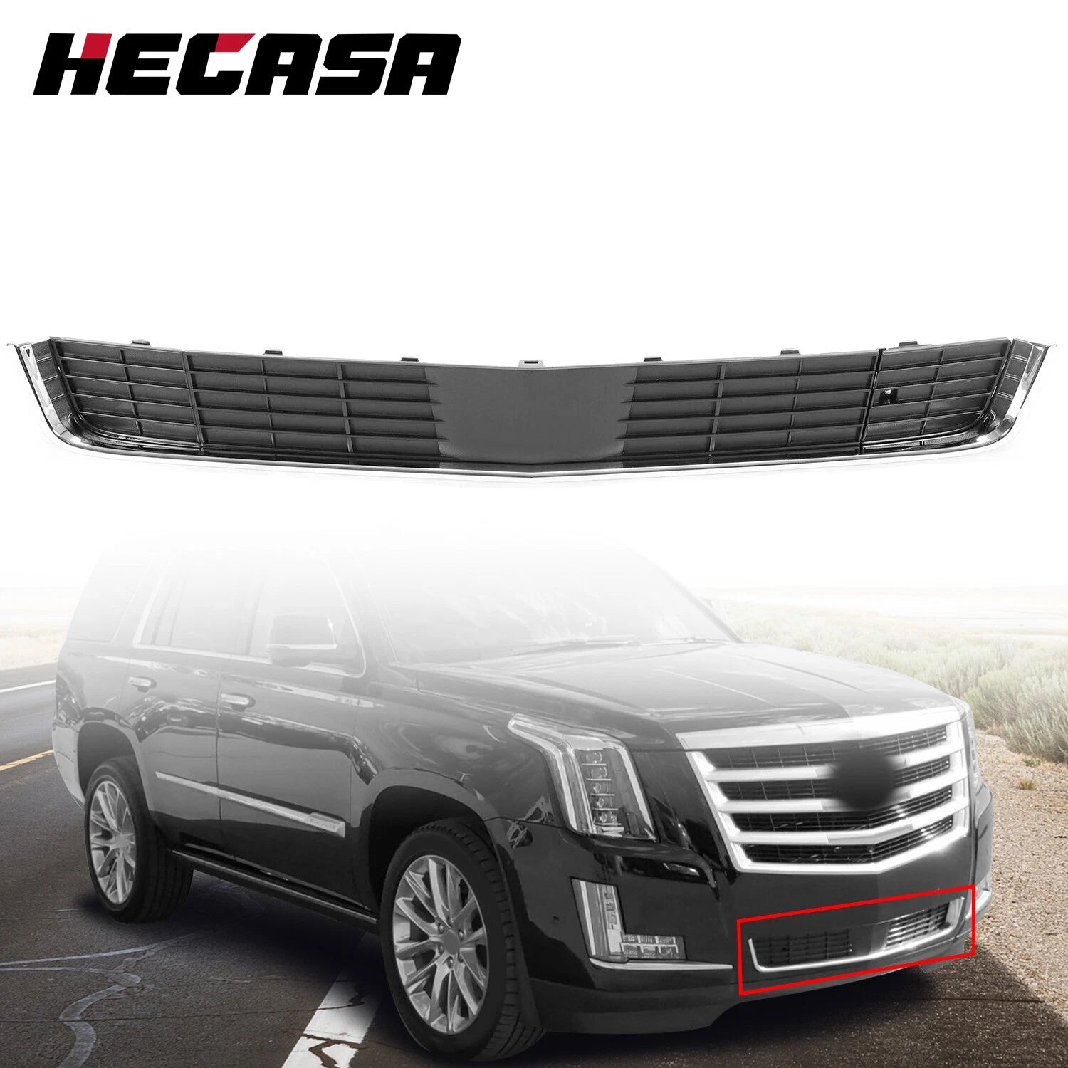 Chrome Trim Grille Lower Face Bar for Cadillac Escalade (2015–2020)
