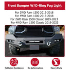 Front Bumper for Dodge Ram 1500 (2013–2023) with LED Lights