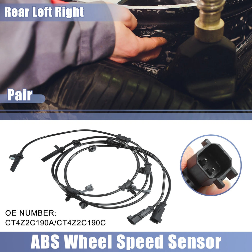 1 Pair ABS Sensor No. CT4Z2C190A for Ford Edge (2011–2014)