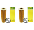 Set of 2 Engine Oil Filters Mann for Mercedes W204 R172 C250 SLK250 (2012–2015)