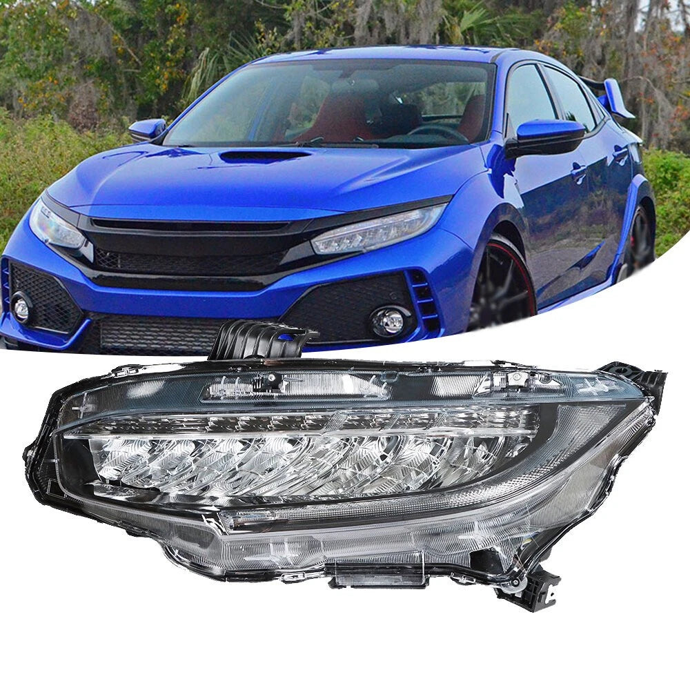 Full LED Headlight for Honda Civic (2016â2019) Left Driver Side Clear Lens