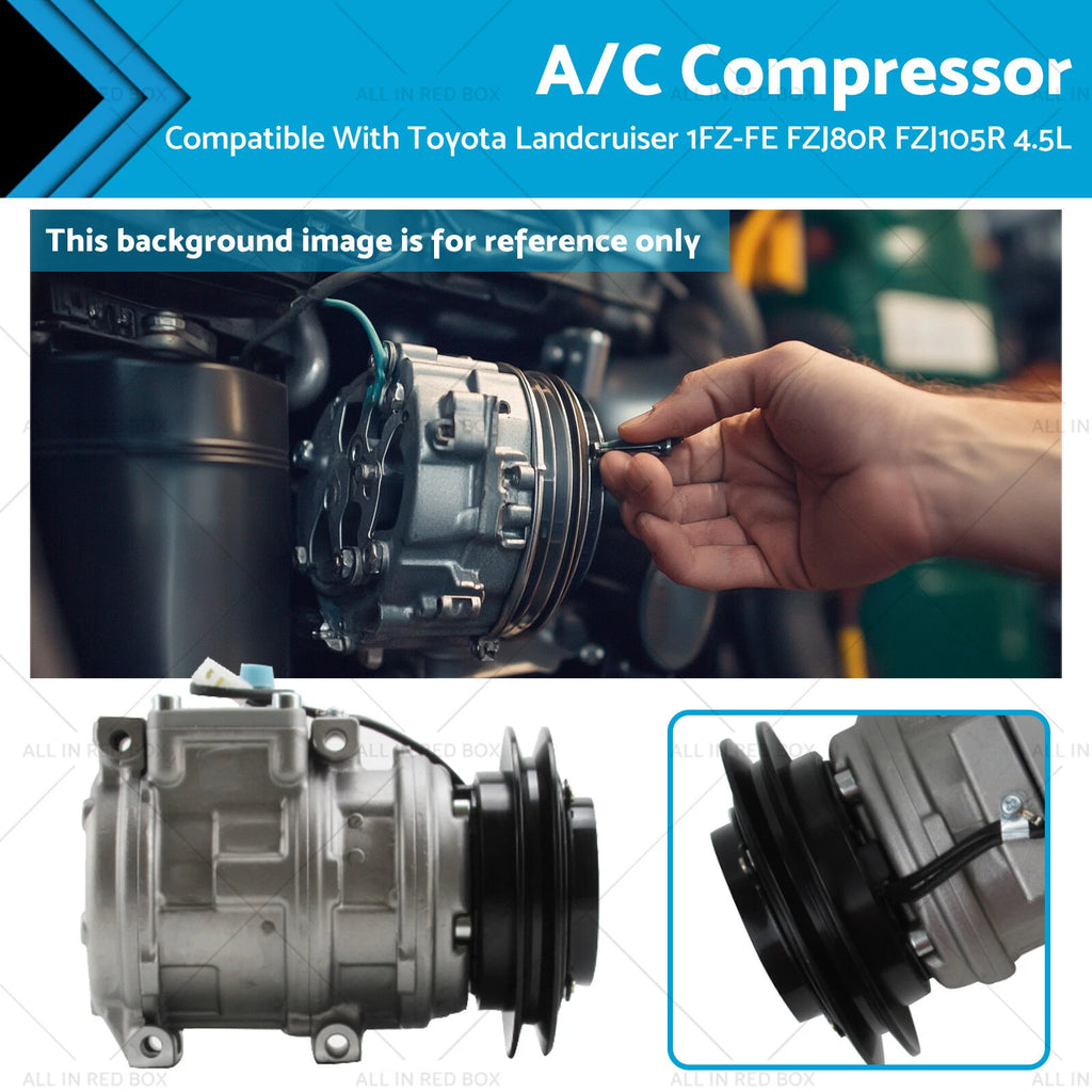 A/C Compressor for Toyota Landcruiser 1FZ-FE FZJ80R FZJ105R (1992–1998)