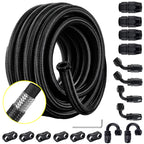 AN10 Braided Nylon Fuel Line Kit for Universal Applications (20FT)