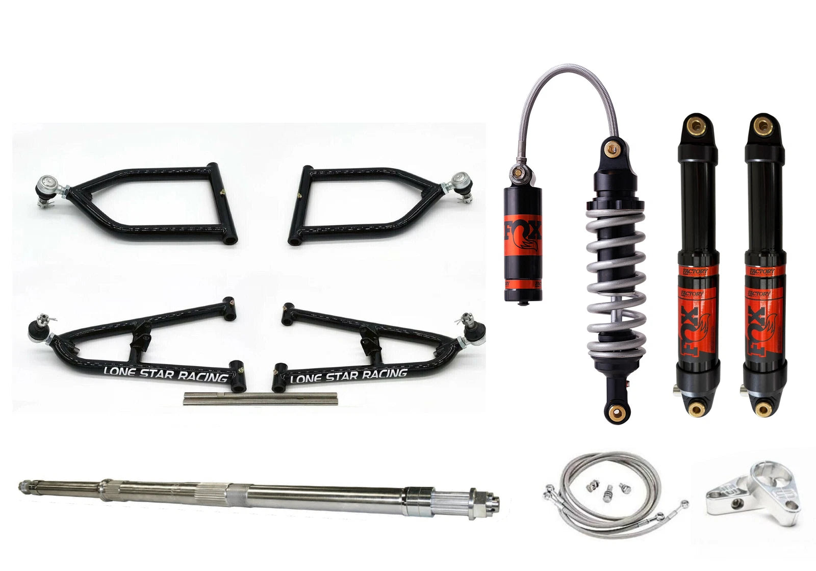 Lonestar LSR Sport +2 A-arms + Fox Float Shocks + Axle for Banshee 350 (1997–2006)