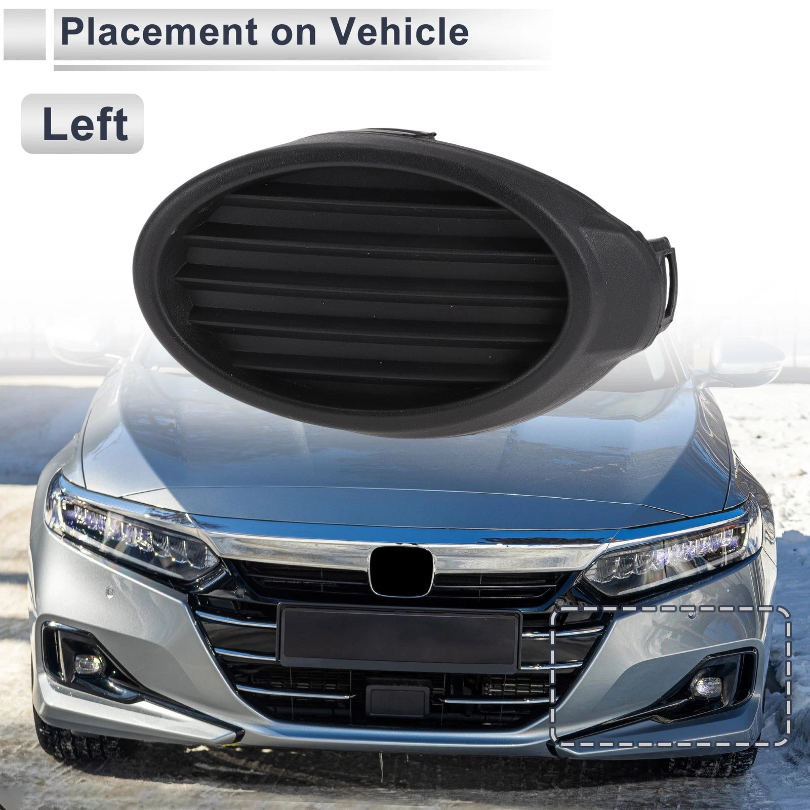 1 Pc Fog Light Grill for Ford Focus (2012–2014) No.BM5119953BC