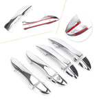 Set of 8 Silver Door Handle Cover Trims for Toyota Corolla (2014–2018)