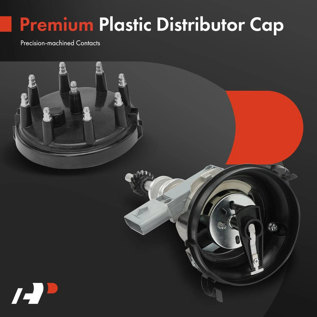Ignition Distributor with Cap & Rotor for Ford F-150 F-250 Bronco (1985–1991)
