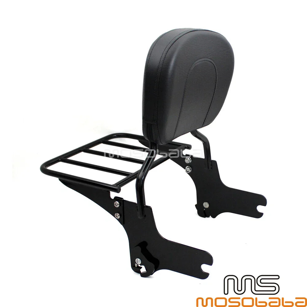 Sissy Bar Backrest Luggage Rack for Harley Electra Glide, Street Glide (2009-2023)