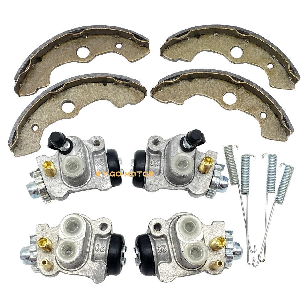 Set of 4 Front Brake Wheel Cylinders W/Shoes for Honda Foreman TRX450 (1998–2004)