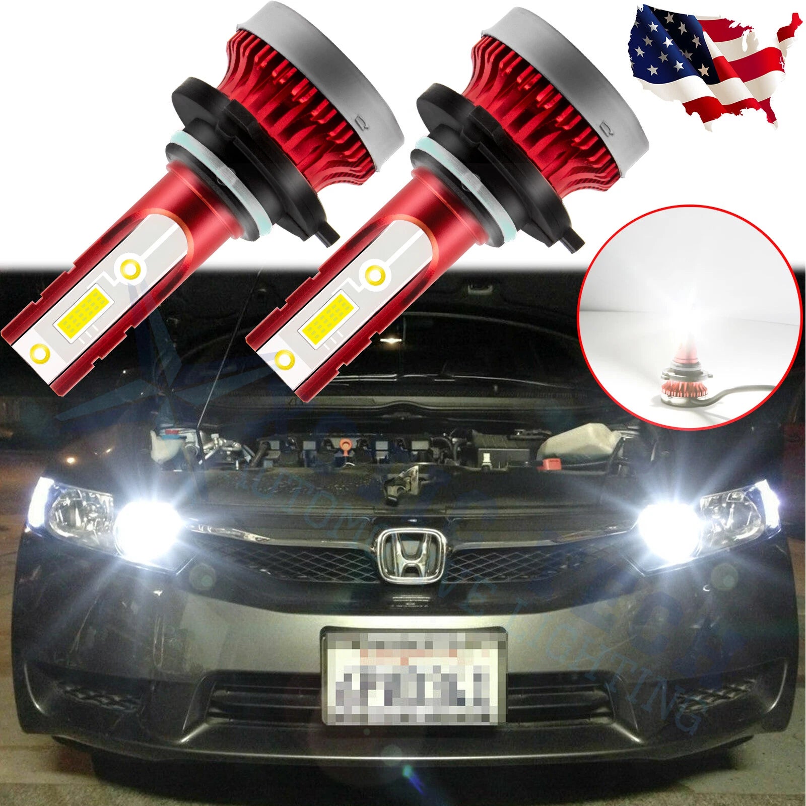 High Power LED Daytime Running Lights for Honda Accord Civic (2013–2017)