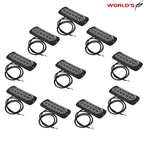 Set of 10 LED Emergency Strobe Lights for Car