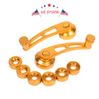 Set of 2 Aluminum Window Crank Handles for Universal Fit