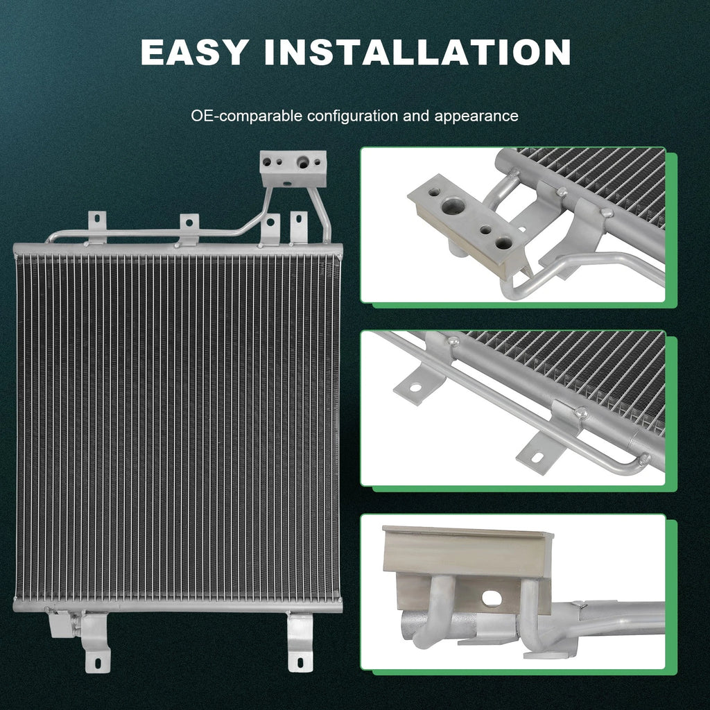 Aluminum AC Condenser for Jeep Wrangler (2012–2017)