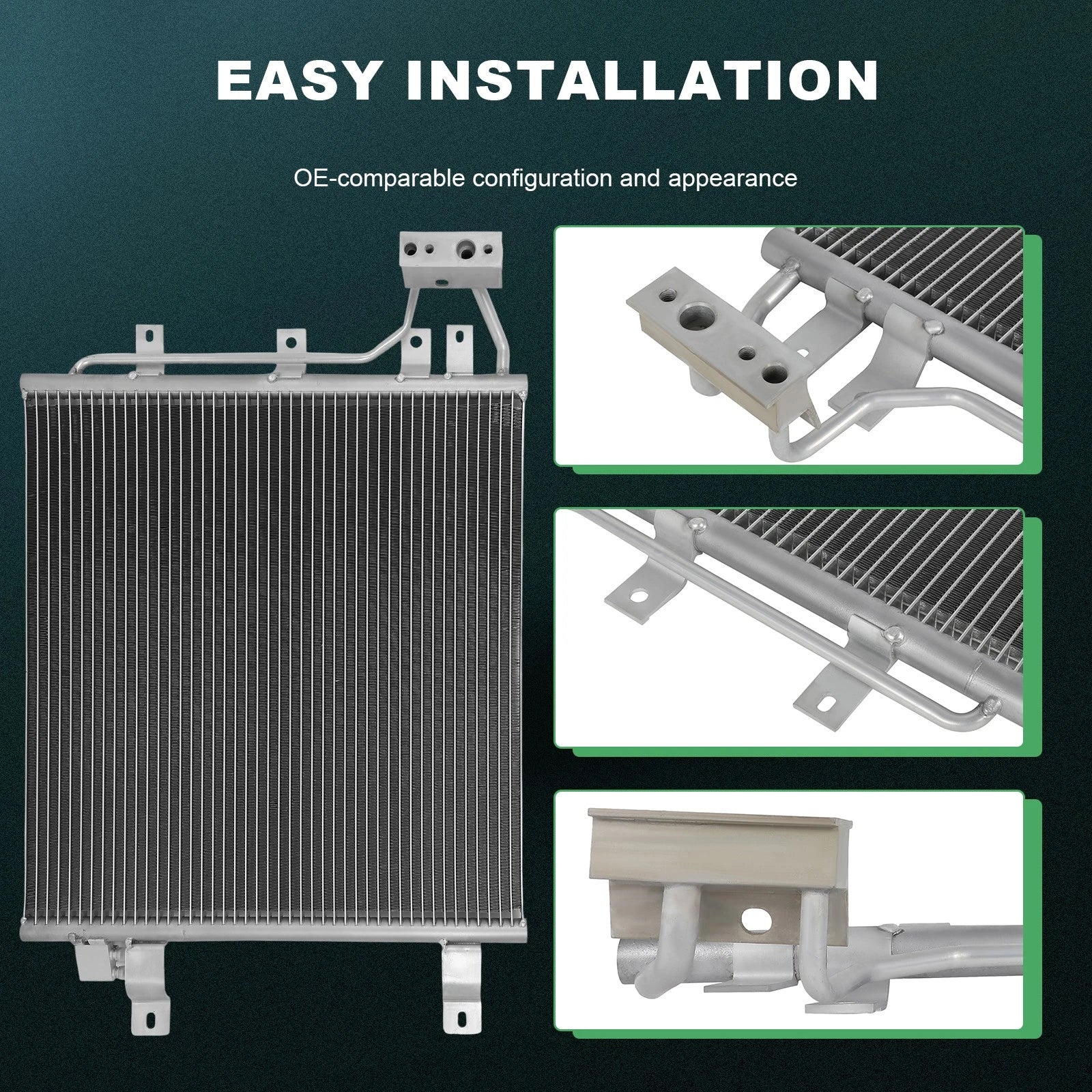 Aluminum AC Condenser for Jeep Wrangler (2012–2017)