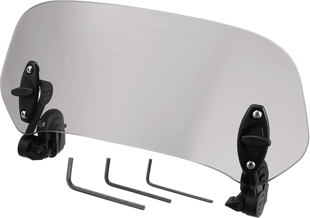 Universal Motorcycle Windshield Windscreen L for Yamaha, BMW, Honda, Suzuki
