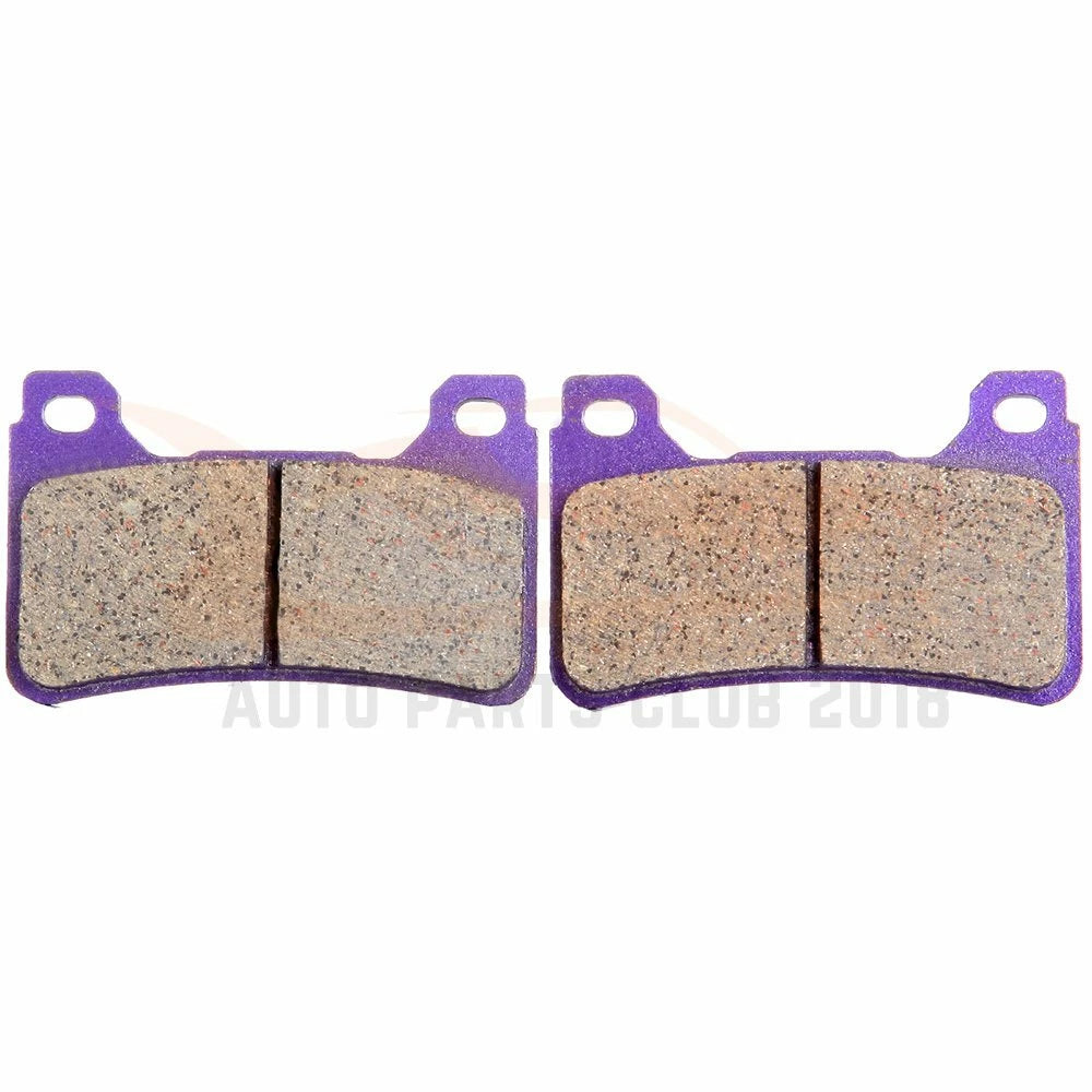 Set of 2 Carbon Fiber Brake Pads for Honda CBR600RR CBR1000RR (2006–2011)