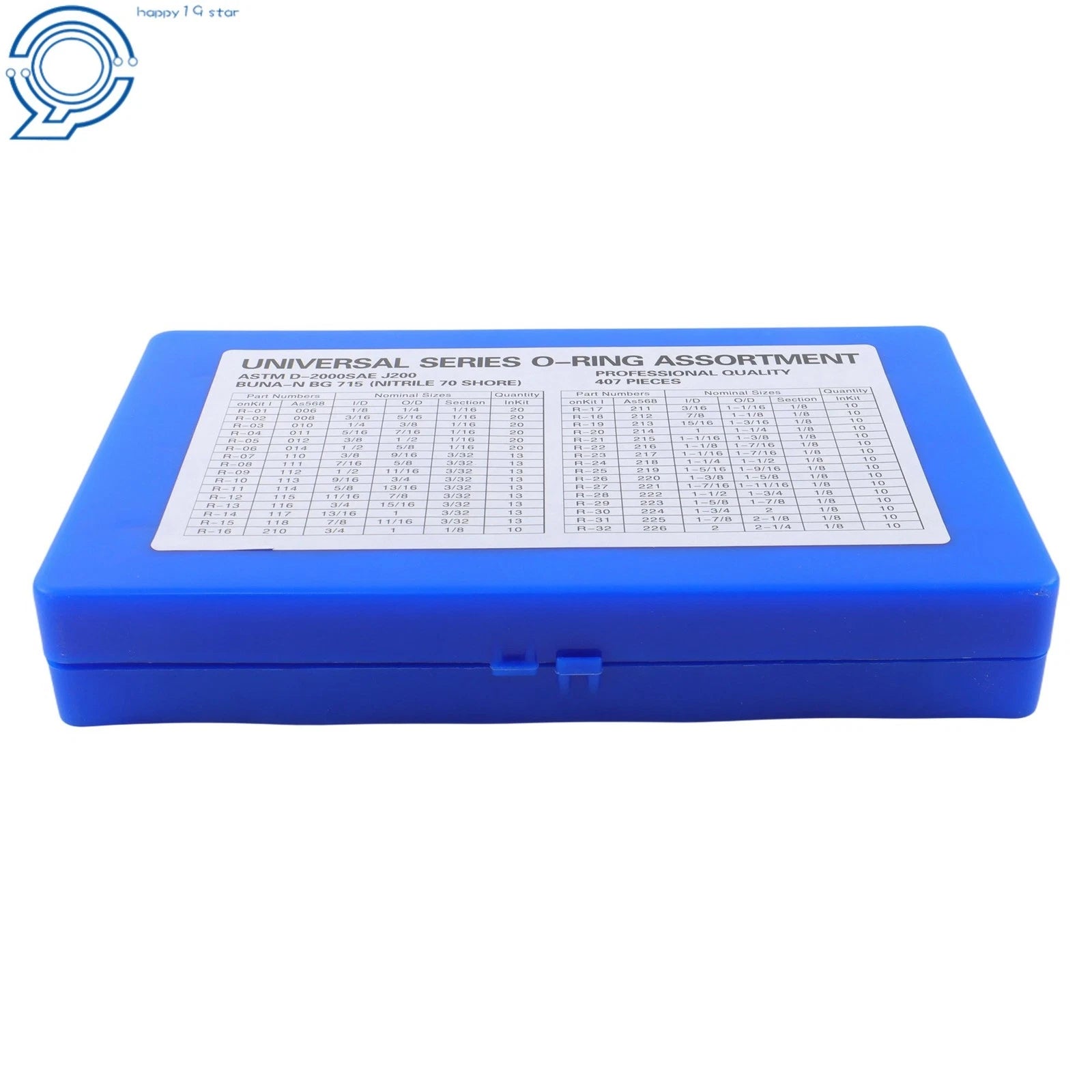 826 Pcs O-Ring Kit for Universal Applications (SAE & Metric)