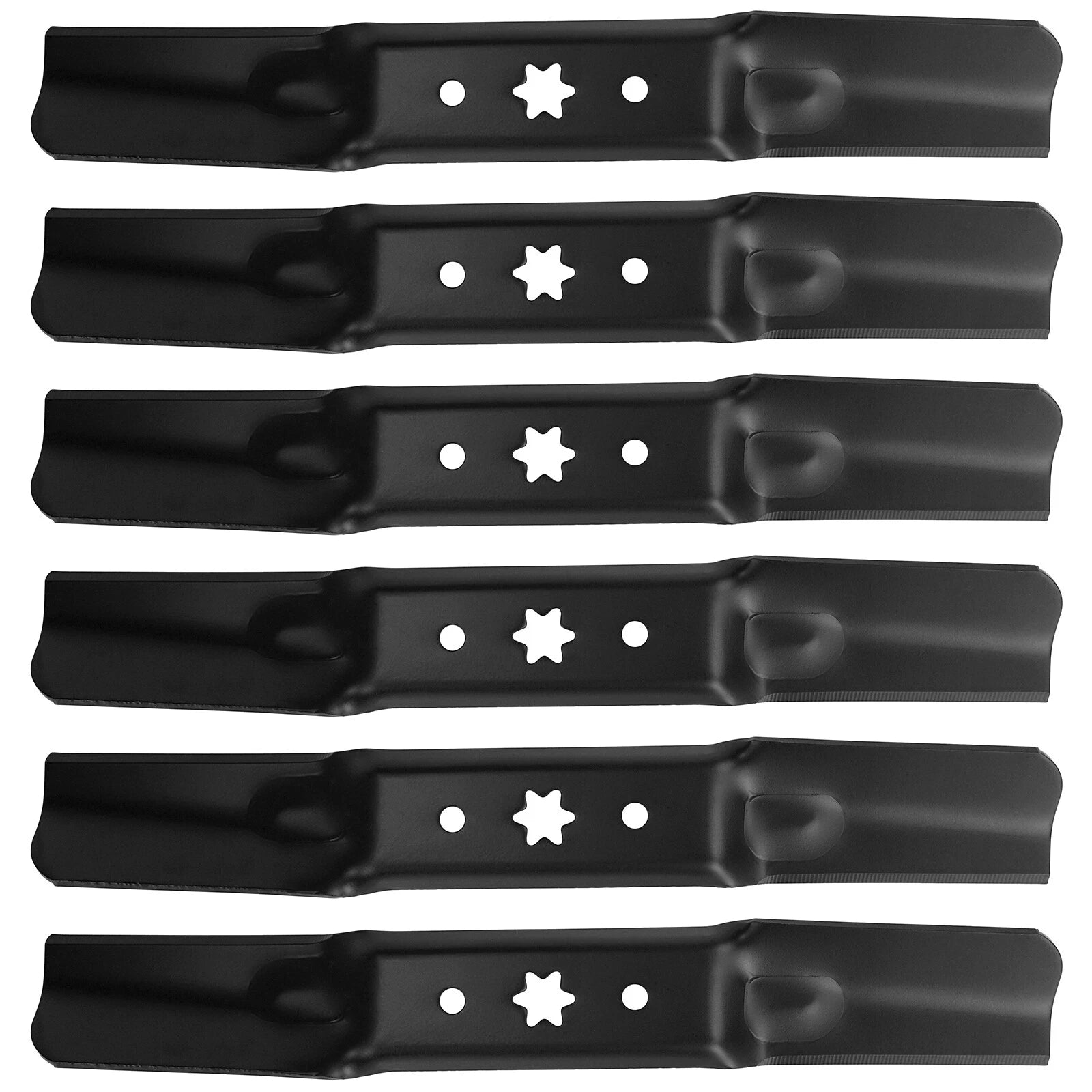 Set of 6 Mower Blades for Cub Cadet XT1 XT2 50" Deck (Fits 942-05052A, 742-05052A)