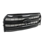 Front Grille for Ford F150 (2015–2017) King Ranch Style Gloss Black