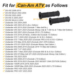 2 Handlebar Grips for Can-Am Outlander 1000R 850 800 700 650 570 450 400 330
