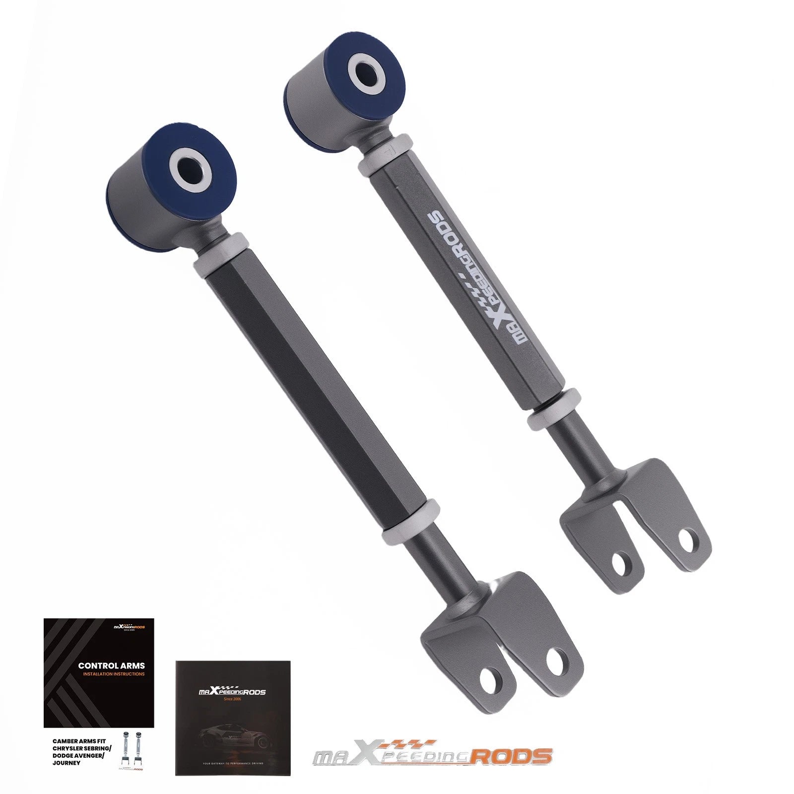 Pair Rear Adjustable Camber Arm for Dodge Journey (2009–2010)