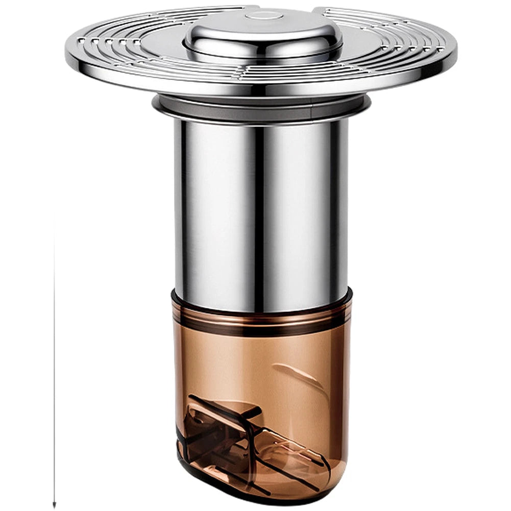 Floor Drain Core for ABS Brown (7x7x8.6cm) with Magnetic Valve, Silicone Seal